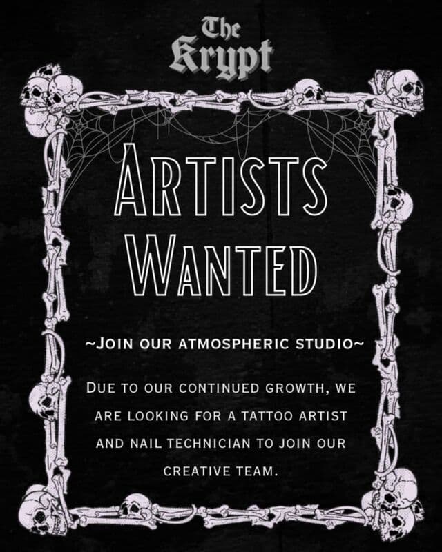 Artists Wanted - Join The Krypt Team