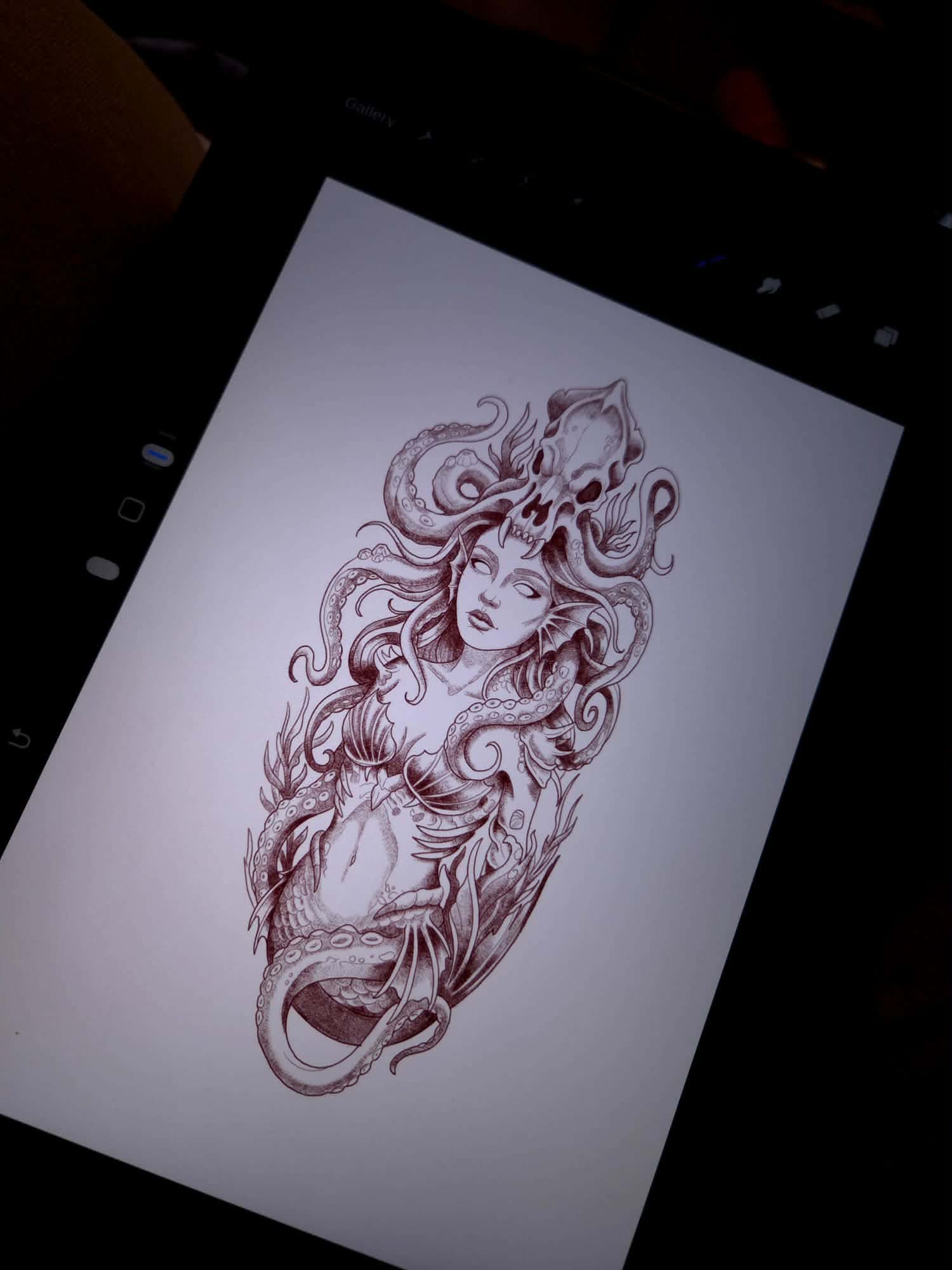 Mermaid & Octopus Design