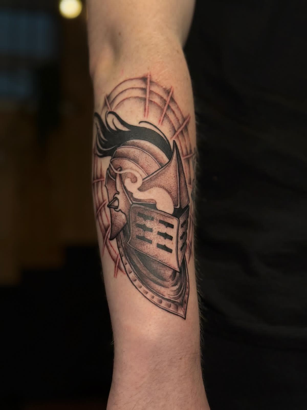 Knight Helmet Arm