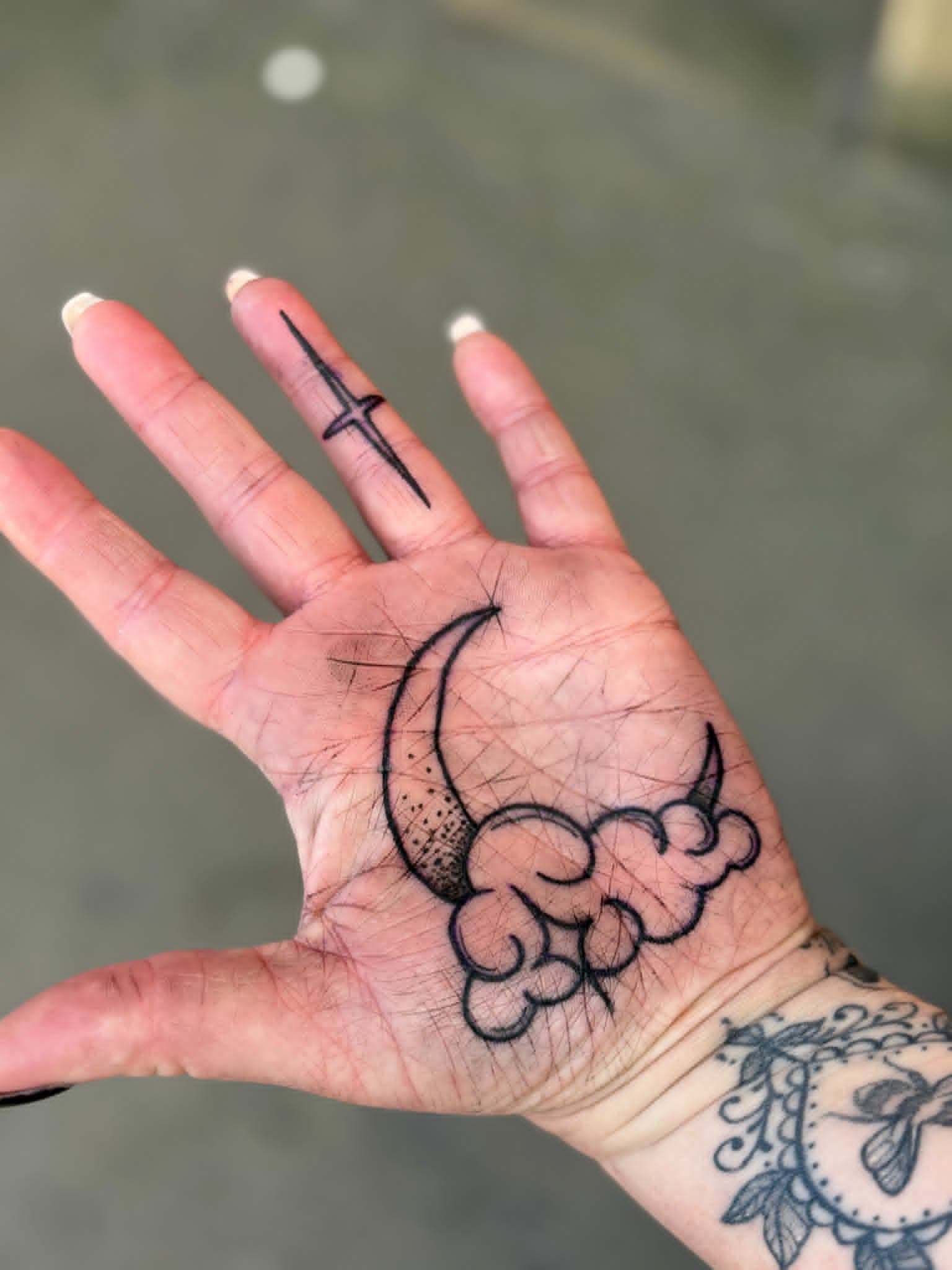 Moon & Cloud Palm